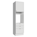 Torre Quente 60 cm 1 Porta 3 Gavetas Branco Vik Madesa