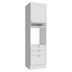 Torre Quente 60 cm 1 Porta 3 Gavetas Branco Vik Madesa