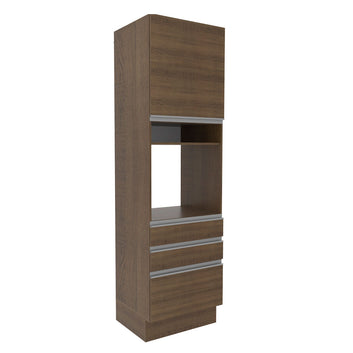 Torre Quente Madesa Glamy 60 cm 1 Porta 3 Gavetas Rustic