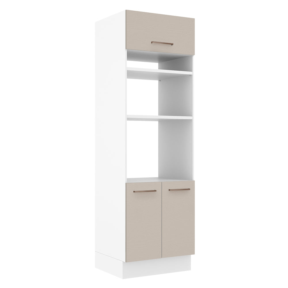 Torre Quente 70 cm 3 Portas Branco/Crema Agata Madesa