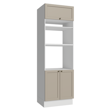 Torre Quente 70 cm 3 Portas Branco/Crema Vik Madesa