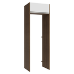 Porta-Geladeira 73 cm 1 Porta Basculante Rustic/Branco Glamy Madesa