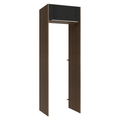 Porta-Geladeira 73 cm 1 Porta Basculante Rustic/Preto Lux Madesa