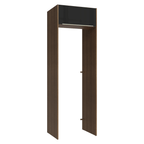Porta-Geladeira 73 cm 1 Porta Basculante Rustic/Preto Lux Madesa