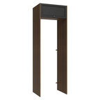 Porta-Geladeira 73 cm 1 Porta Basculante Rustic/Preto Vik Madesa