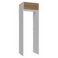 Porta-Geladeira 73 cm 1 Porta Basculante Branco/Rustic Glamy Madesa