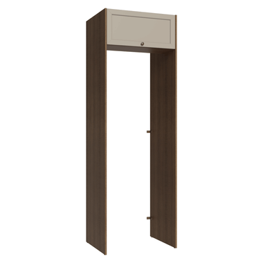 Porta-Geladeira 73 cm 1 Porta Basculante Rustic/Crema Vik Madesa