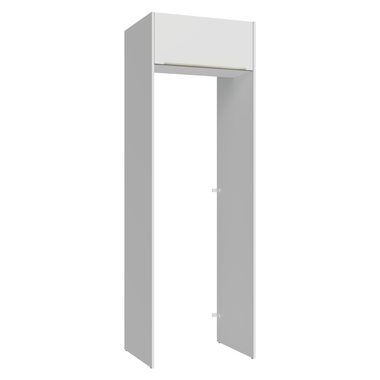Porta-Geladeira 73 cm 1 Porta Basculante Branco Veludo Lux Madesa