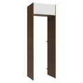 Porta-Geladeira 73 cm 1 Porta Basculante Rustic/Branco Veludo Lux Madesa