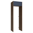 Porta-Geladeira 73 cm 1 Porta Basculante Rustic/Azul Vik Madesa