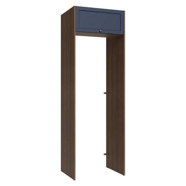 Porta-Geladeira 73 cm 1 Porta Basculante Rustic/Azul Vik Madesa