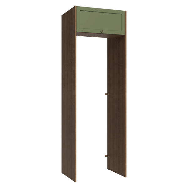 Porta-Geladeira 73 cm 1 Porta Basculante Rustic/Verde Vik Madesa