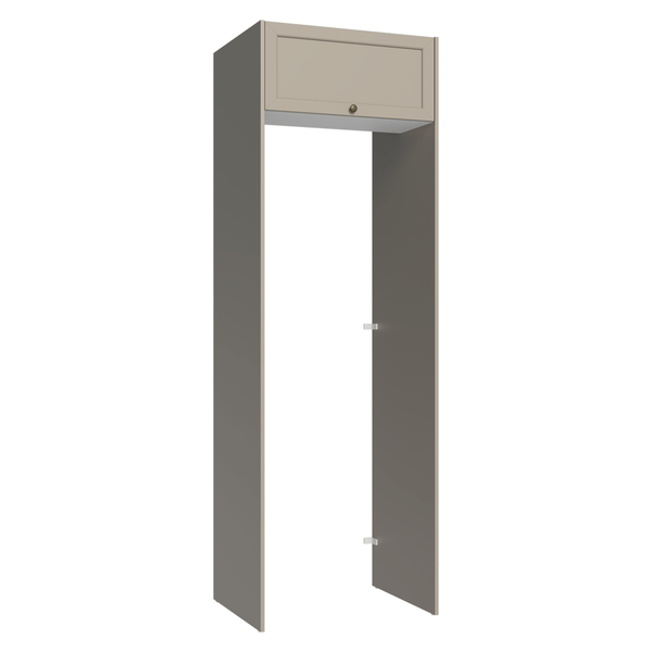 Porta-Geladeira 73 cm 1 Porta Basculante Crema/Branco/Crema Vik Madesa