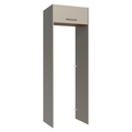 Porta-Geladeira 73 cm 1 Porta Basculante Crema/Rustic/Crema Agata Madesa