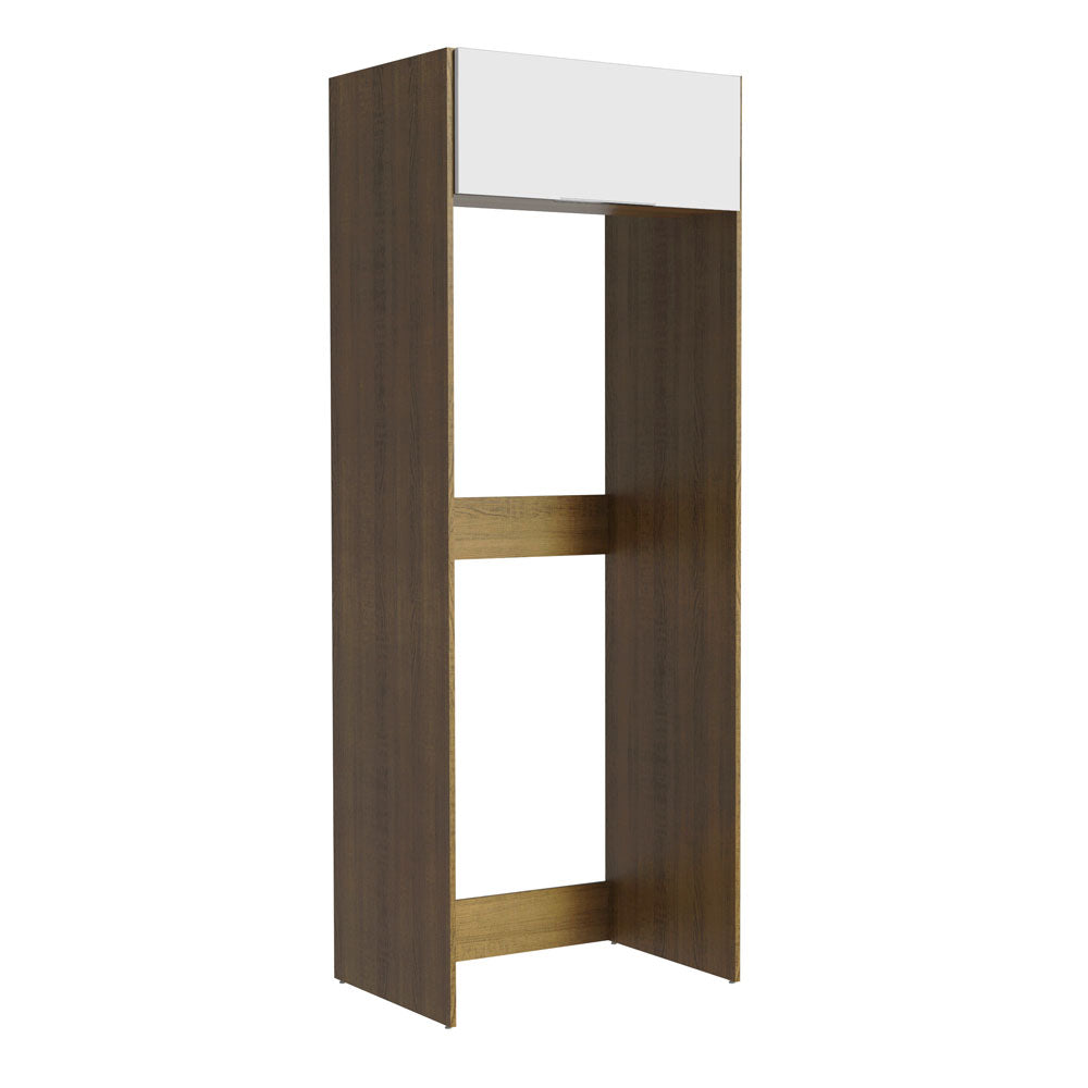 Porta-Geladeira Madesa Stella 1 Porta Basculante Rustic/Branco