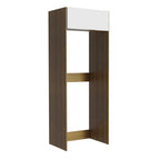 Porta-Geladeira Madesa Stella 1 Porta Basculante Rustic/Branco