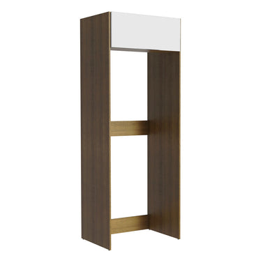 Porta-Geladeira Madesa Stella 1 Porta Basculante Rustic/Branco