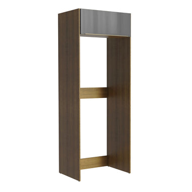 Porta-Geladeira Madesa Lux 1 Porta Basculante Rustic/Cinza