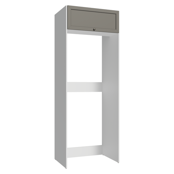Porta-Geladeira 1 Porta Basculante Branco/Cinza Vik Madesa