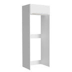 Porta-Geladeira Madesa Lux 1 Porta Basculante Branco/Branco Veludo