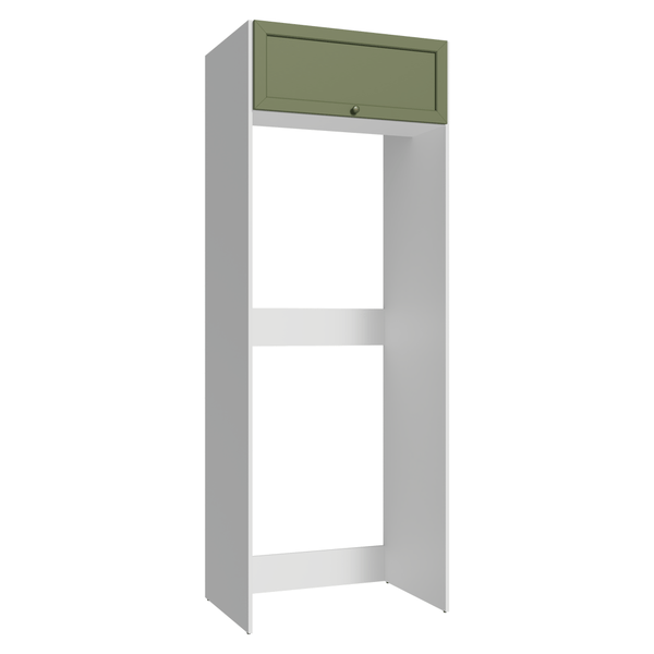Porta-Geladeira 1 Porta Basculante Branco/Verde Vik Madesa