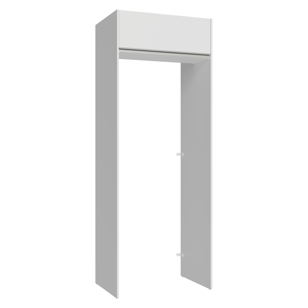 Porta-Geladeira 83 cm 1 Porta Basculante Branco Glamy Madesa