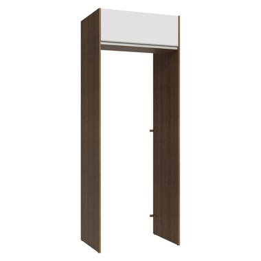 Porta-Geladeira 83 cm 1 Porta Basculante Rustic/Branco Glamy Madesa
