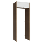 Porta-Geladeira 83 cm 1 Porta Basculante Rustic/Branco Vik Madesa