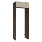 Porta-Geladeira 83 cm 1 Porta Basculante Rustic/Crema Vik Madesa