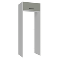 Porta-Geladeira 83 cm 1 Porta Basculante Branco/Cinza Agata Madesa