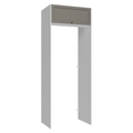 Porta-Geladeira 83 cm 1 Porta Basculante Branco/Cinza Vik Madesa
