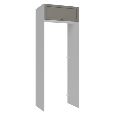 Porta-Geladeira 83 cm 1 Porta Basculante Branco/Cinza Vik Madesa