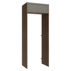 Porta-Geladeira 83 cm 1 Porta Basculante Rustic/Cinza Vik Madesa