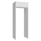 Porta-Geladeira 83 cm 1 Porta Basculante Branco Veludo Lux Madesa