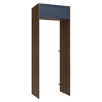 Porta-Geladeira 83 cm 1 Porta Basculante Rustic/Azul Vik Madesa