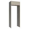 Porta-Geladeira 83 cm 1 Porta Basculante Crema/Rustic/Crema Vik Madesa