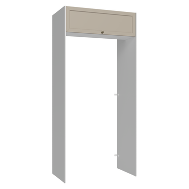 Porta-Geladeira 103 cm 1 Porta Basculante Branco/Crema Vik Madesa