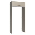 Porta-Geladeira 103 cm 1 Porta Basculante Crema/Branco/Crema Agata Madesa