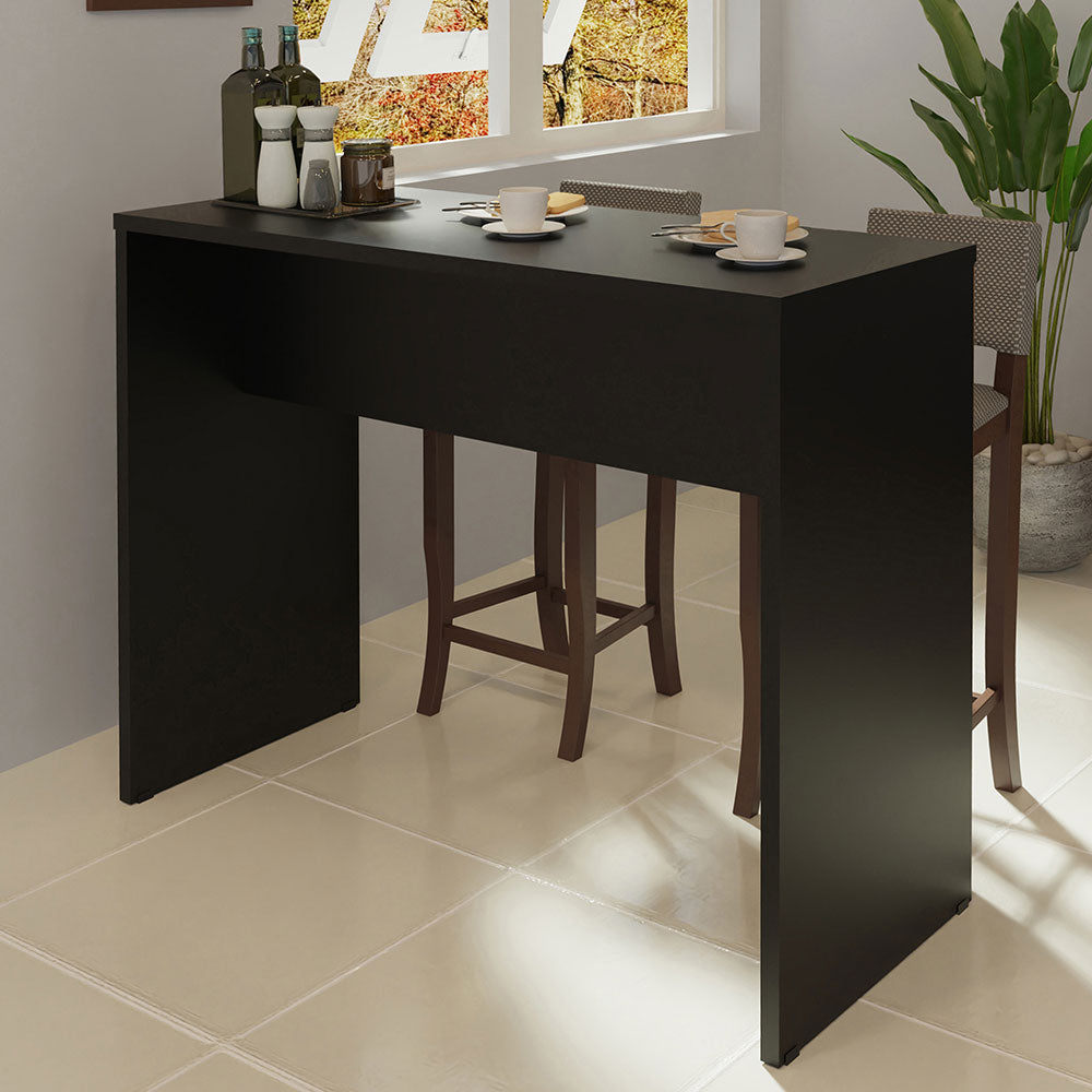 Bancada para Cozinha Madesa 115 cm Preto