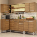 Armário de Cozinha Completa de Canto 293cm Rustic Emilly Play Madesa 04