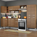 Armário de Cozinha Completa de Canto 353cm Rustic Emilly Sun Madesa 01