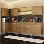 Armário de Cozinha Completa de Canto 357cm Rustic Emilly Mega Madesa 03