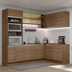 Armário de Cozinha Completa de Canto 399cm Rustic Glamy Madesa 02