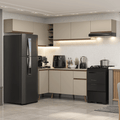 Armário de Cozinha Completa de Canto 405 cm Crema Nice Madesa 02