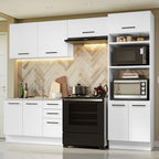 Armário de  Cozinha Completa 270cm Branco Agata Madesa 08