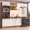 Armário de Cozinha Completa 270 cm Rustic/Branco Agata Madesa 13