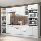 Armário de Cozinha Completa 330cm Branco Agata Madesa 02