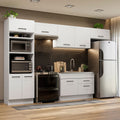 Armário de Cozinha Completa 350cm Branco Agata Madesa 01