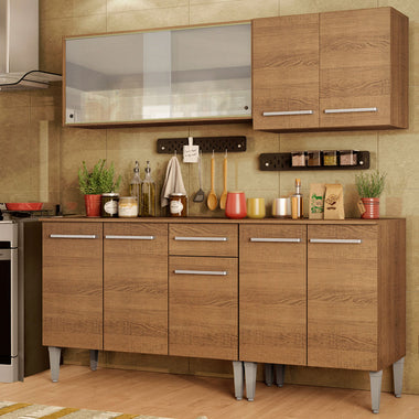 Armário de Cozinha Completa 169cm Rustic Emilly Box Madesa 03
