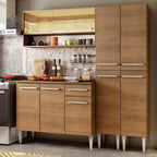 Armário de Cozinha Compacta 169cm Rustic Emilly Winter Madesa 08